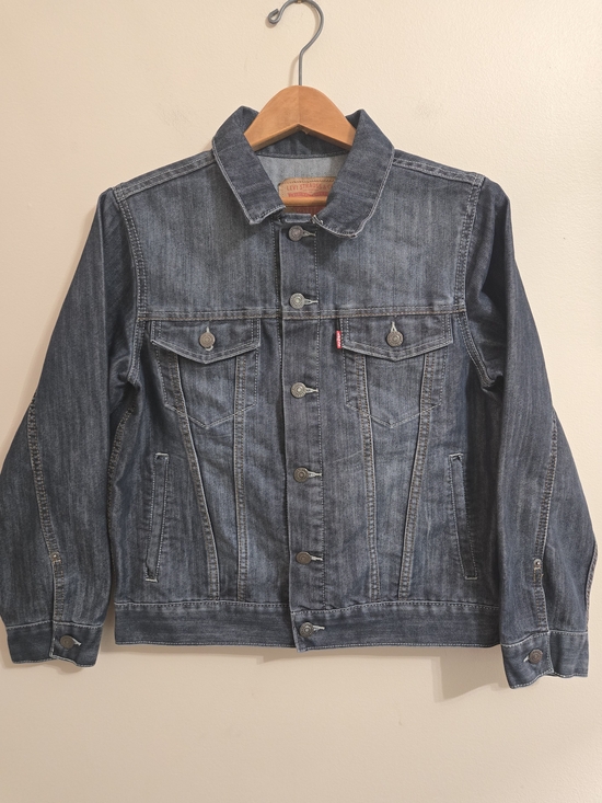 Levi's Other - Levi's Youth Denim Jacket Size Large 12-13 Blue Trucker Button Front NWOT